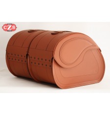 Rigid Saddlebags mod, NAPOLEÓN - Gothic - Light Brown - UNIVERSAL