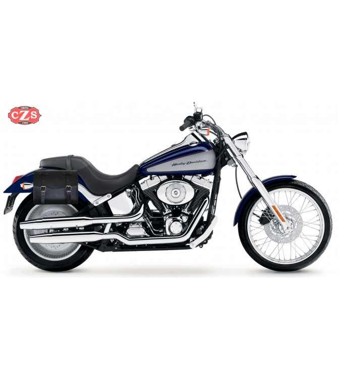 Sacoche pour Softail Black Line Harley Davidson mod, ITAKA -  Adaptable