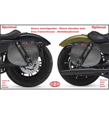 Saddlebag for Sportster Harley Davidson mod, SPARTA  Basic - Hollow Shock Absorber - RIGHT - Specific