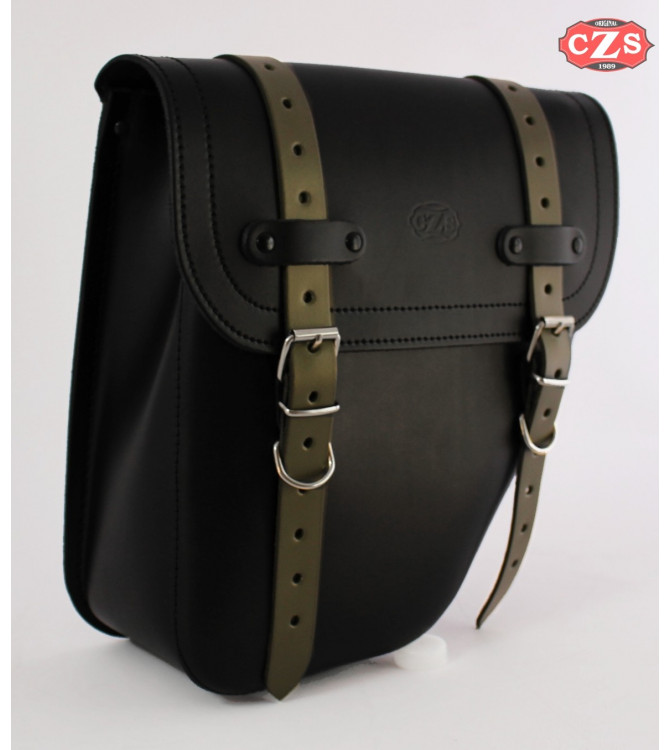 Alforja para Mash Force 400 mod, CENTURION - Negro/Verde  - DERECHA - Adaptable