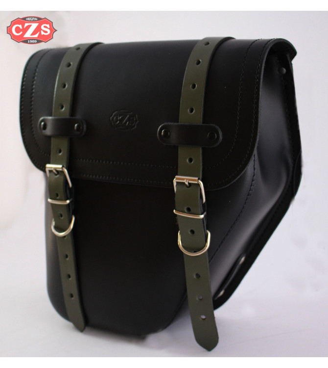 Alforja para Mash Force 400 mod, CENTURION - Negro/Verde  - DERECHA - Adaptable