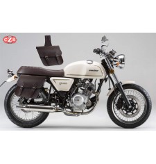 Satteltaschen für Triumph Bonneville T100/120 mod, APACHE Basis Anpassungsfähig - MOKA -