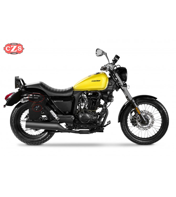 Saddlebag for Macbor Rokster Flat 125 mod, GUN Adaptable - RIGHT