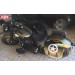 Sacoche pour Dyna Street Bob Harley Davidson mod, SPARTA Army Star - Vert Militaire - DROITE - Spécifique