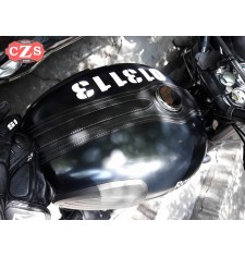 Tank Bib for Royal EnfIeld Bullet - Classic  - 350-500cc mod, ORION - Black - Specific 