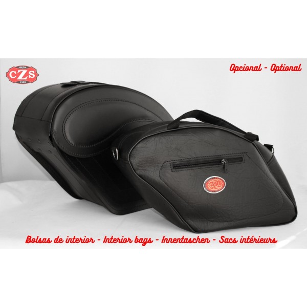 Honda shadow aero on sale saddlebags