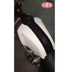 Panneau de réservoir - Cravate - pour Corbata para Royal Enfield Continental  GT  mod. ORION - Noir - Spécifique