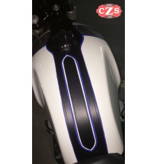 Tank panel - Tie - for Corbata para Royal Enfield Continental  GT  mod. ORION - Tricolor - Specific