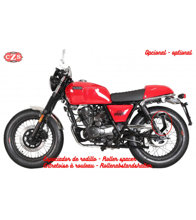 Swing Arm Saddlebag for Royal Enfield Interceptor INT 650 mod, HERCULES Basic - Adaptable 