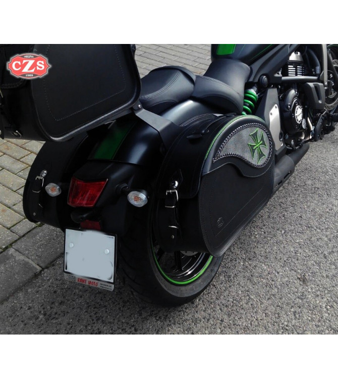 Starr Satteltaschen für Kawasaki Vulcan S 650 mod, VENDETTA VS - Vintage - Spezifische
