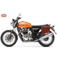 Satteltasche für Royal Enfield Interceptor GT 650 mod, HÈRCULES Hellbraun - Basis - Recht - Anpassungsfähig