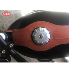 Corbata  del tanque - Tira Panel Depósito para Guzzi VII-VIII mod, ORION Guzzi V7 Marron - Especifico