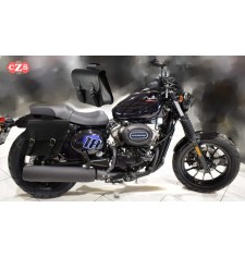 Juego de Alforjas para Hyosuns Aquila GV 125 Bobber  mod, APACHE Básica - Adaptables