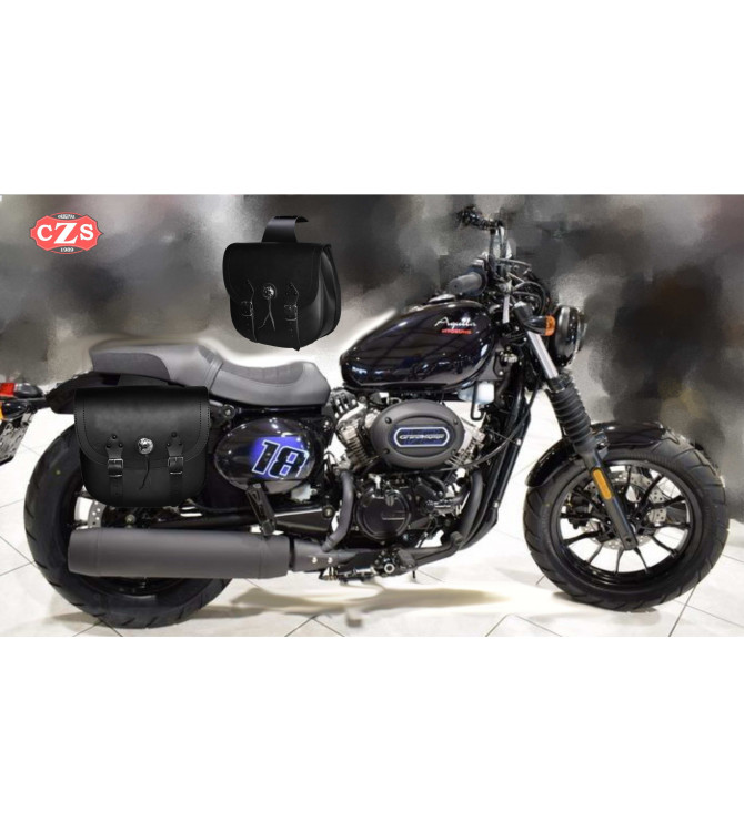 Juego de Alforjas para Hyosung Aquila GV 125 Bobber mod, TEBAS Básicas - Adaptables