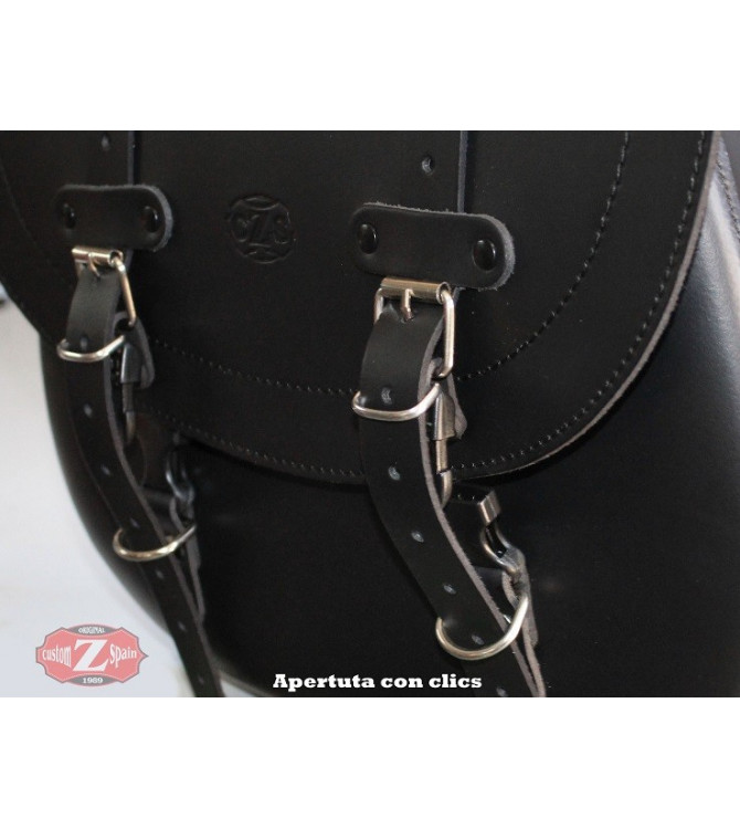 Alforja para Respaldo "SISSY-BAR" Básica con FLECOS