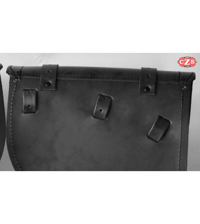 Side Saddlebag for Royal Enfield Classic 500 Squadron Blue mod, TRAJANO - Old Rat - Specific - Right 