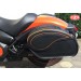 Sacoches Rigides pour Kawasaki Vulcan S 650 - 2018 - mod, VENDETTA Spécifique - Profil Orange -