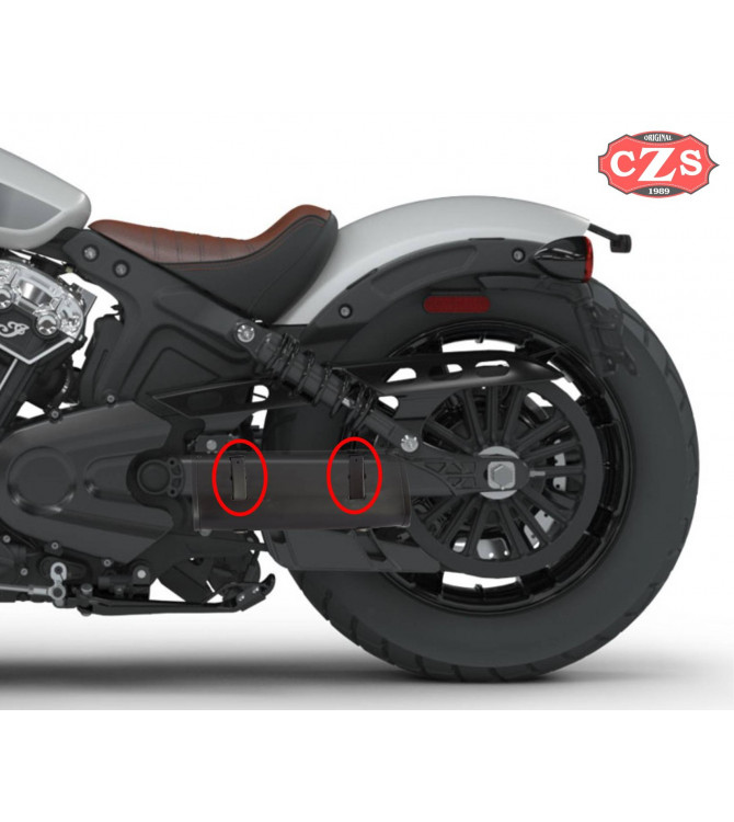 Bolsa herramientas para Indian® Scout® Bobber - Básica Negro - Adaptable 