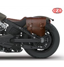 Alforja para Indian® Scout® Bobber mod, HERCULES Marron Izquierda - Específica 