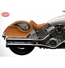 Rigide Saddlebags for Indian® Scout® Sixty mod, VENDETTA - Big boss  - Camel - Specific