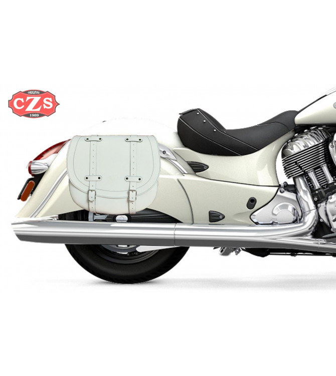 Indian® Cheif® Classic Saddlebags Set mod, BANDO Basic Specific - White -