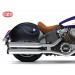 Rigid Saddlebags for Indian® Scout® Sixty mod, NAPOLEÓN Basic - Blue Thread - Specific