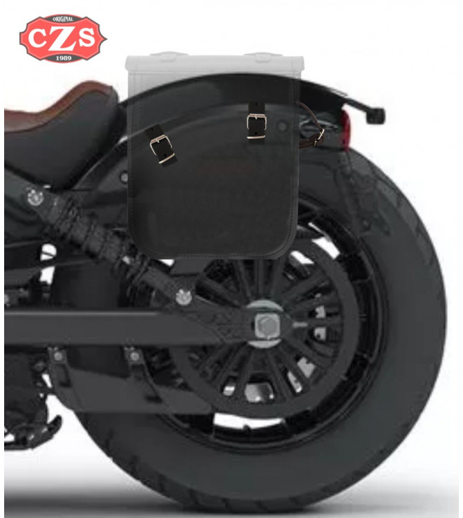 Sattelstache für Indian® Scout® Bobber mod, ADRIANO Basis - Braun - LINKS
