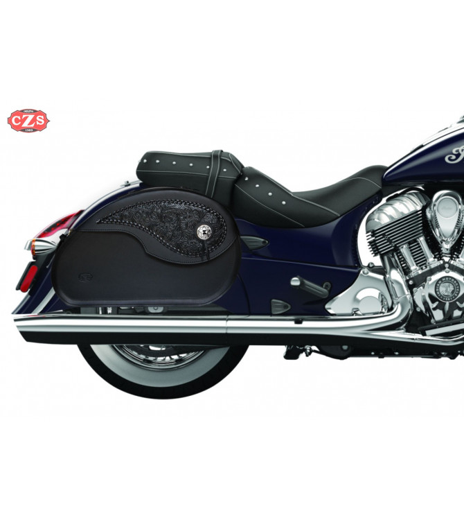 Alforjas Rígidas para Indian® Chief® Classic mod, NAPOLEÓN - Gótica - Específica