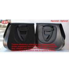 Set of saddlebags for Triumph Bonneville T100 mod, SCIPION Basic Adaptable - Black