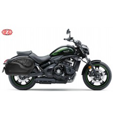 Starr Satteltaschen für Kawasaki Vulcan S 650cc mod, VENDETTA Gotischen Specific