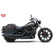 Rigid Saddlebags for Kawasaki Vulcan 900 mod, SUPER STAR Classic - Tribal - Braided Specific