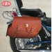 Saddlebags mod, TORELO Classic with fringes - Brown Leather - UNIVERSAL