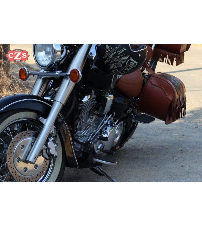 Starr Satteltaschen mod, SUPER STAR Klassische hellbraun - Big Boss - Geflchtene und Fransen UNIVERSAL