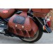 Rigid Saddlebags mod, SUPER STAR Classic light brown -  Big Boss - Braided and Fringes UNIVERSAL