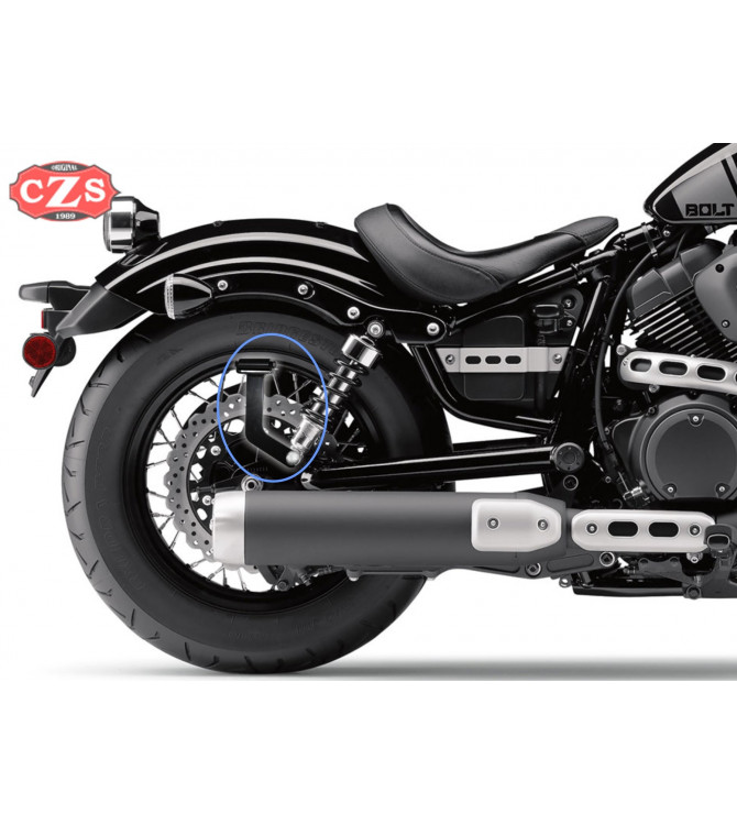 Alforja para Yamaha XV 950 Bolt mod, CENTURION Específica -  Marrón - DERECHA