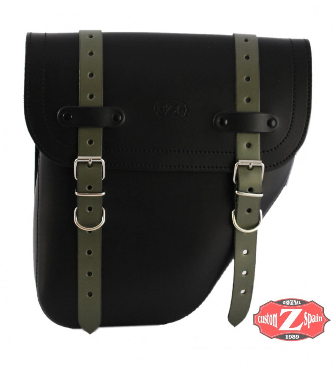 Saddlebag for Yamaha XV950 Bolt mod, CENTURION Black / Brown - Specific - RIGHT