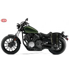 Sacoche pour Yamaha XV950 Bolt mod, CENTURION Noir / Vert - Spécifique - DROITE