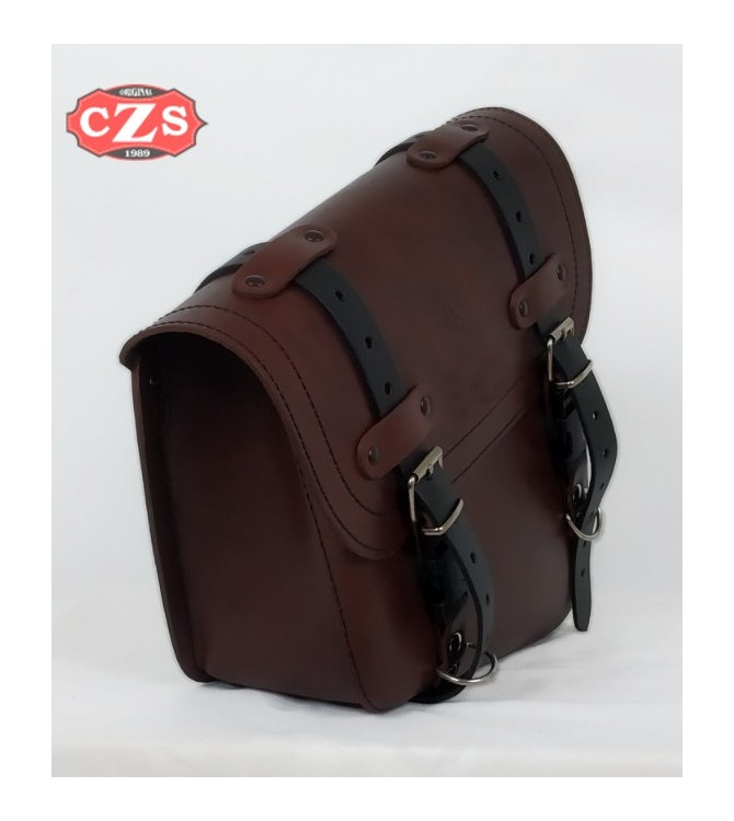 Swing Satteltasche Mod, HERCULES Braun / Schwarz - LINKS - UNIVERSAL