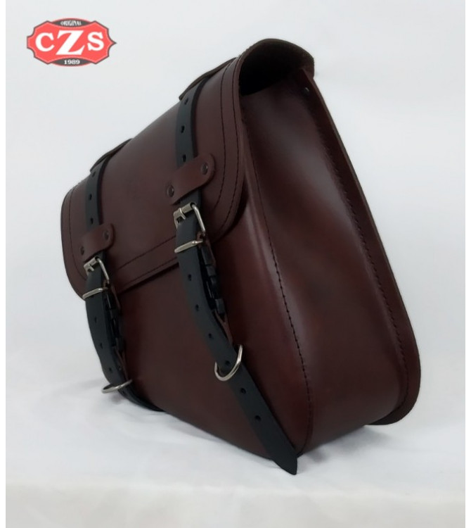 Alforja de Basculante mod, HERCULES Marrón /Negra - DERECHA - UNIVERSAL