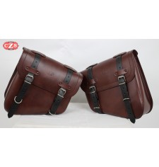 Swing saddlebag mod, HERCULES Brown / Black - DROITE - UNIVERSAL