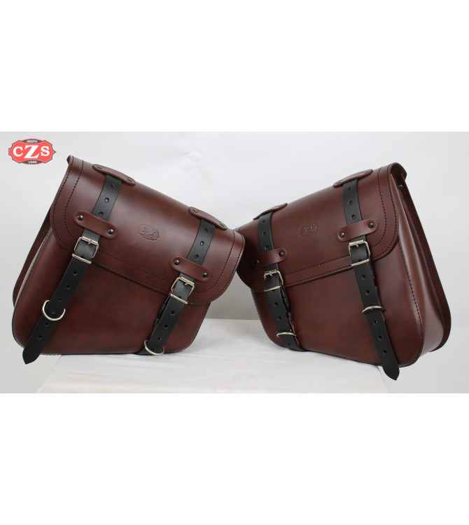 Swing saddlebag mod, HERCULES Brown / Black - DROITE - UNIVERSAL