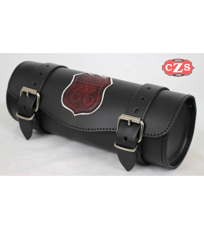 Tollbag Custom  Route 66 Red Vintage - 29 cm x 11 Ø