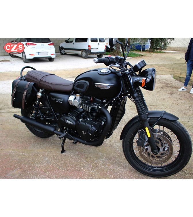 Alforja mod, CENTURION - Negro/Moka- UNIVERSAL - DERECHA