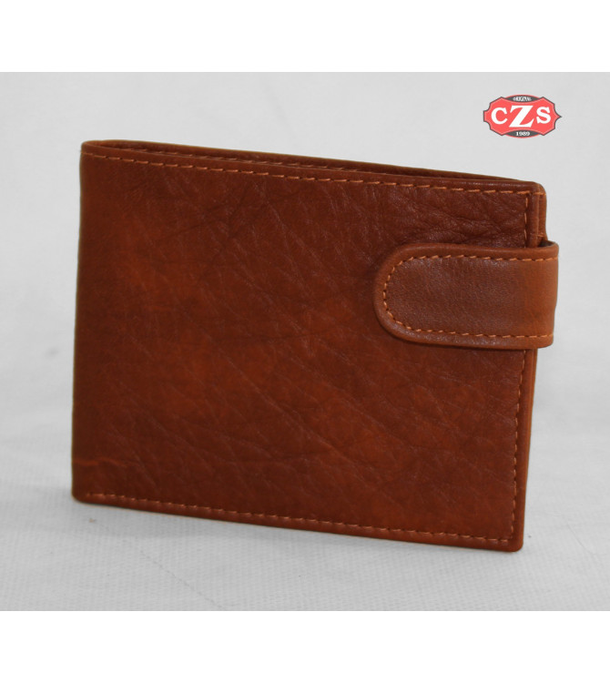 Leather wallet - Handmade brown color