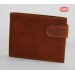 Leather wallet - Handmade brown color