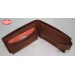 Leather wallet - Handmade brown color