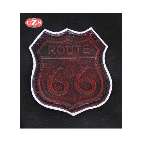 Embossed leather patch