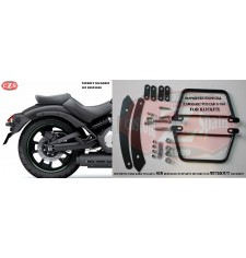 Alforjas Rígidas para Kawasaki Vulcan S 650 mod, VENDETTA - Perfil Verde - Específicas  (2015 - 2020)