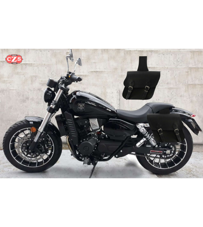 Satteltaschenset für Hyosung Aquila GV 125 Bobber   mod, APACHE Basic - Anpassungsfähig