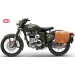 Alforja para Royal Enfield Classic Battle Green 500 mod, BANDO  Básica - CÁMEL - Específica - IZQUIERDA 